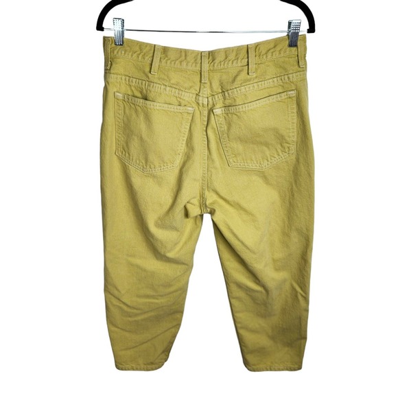 Lands'‎ End Direct Merchants Crop Jeans Womens 14 Reg Yellow Green - Picture 4 of 7